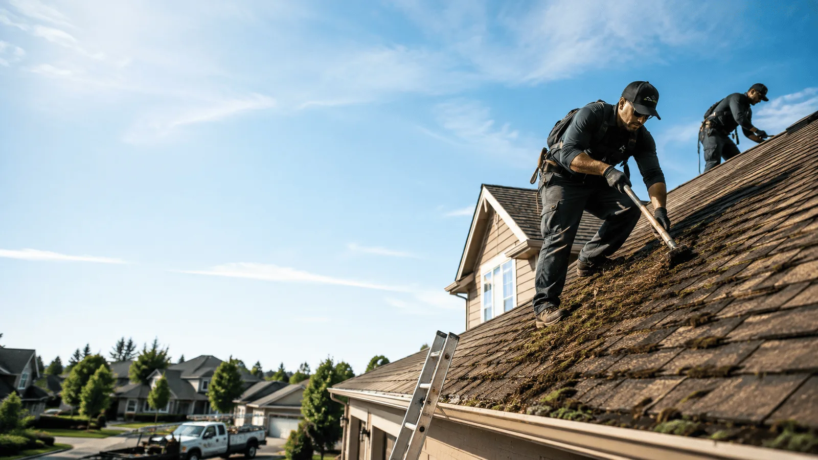 Roof Moss Removal in Knickerbocker, TX near me